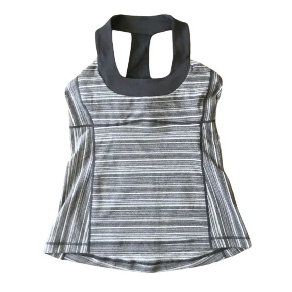FWP30$ Lululemon striped tank top size 8 *GUC - Picture 1 of 8